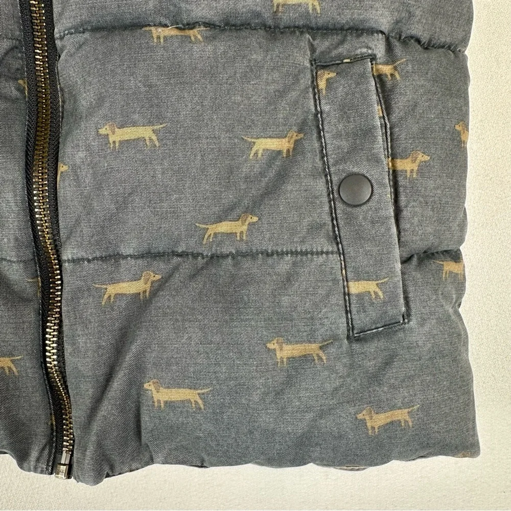 Jamie Kay Kids Basil The Dog Printed Puffer Vest